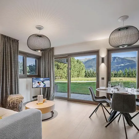 Des Cerisiers - Luxe Et Parking à Le Praz Apartamento